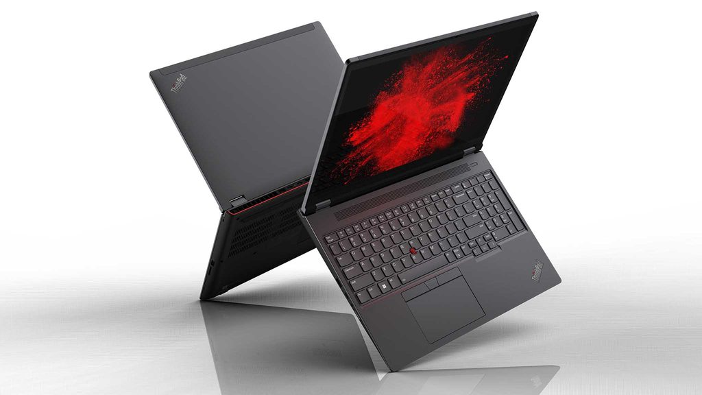 Lenovo ThinkPad P16 mobile workstation laptop showing front and back design